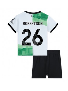 Billige Liverpool Andrew Robertson #26 Bortedraktsett Barn 2023-24 Kortermet (+ Korte bukser)